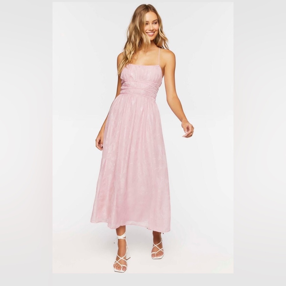 A brand new baby pink spaghetti dress